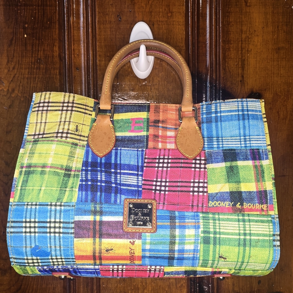 Dooney & Bourke Multicolor Plaid Tote